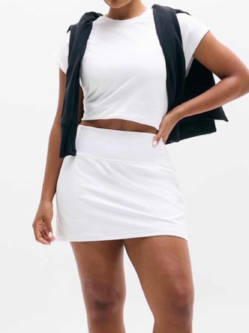 Athleta | Salutation Stash Skort 14.5” | White